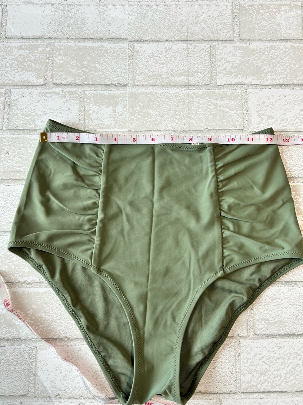 aerie Olive Green High Waist Bikini Set - Picture 4 of 8